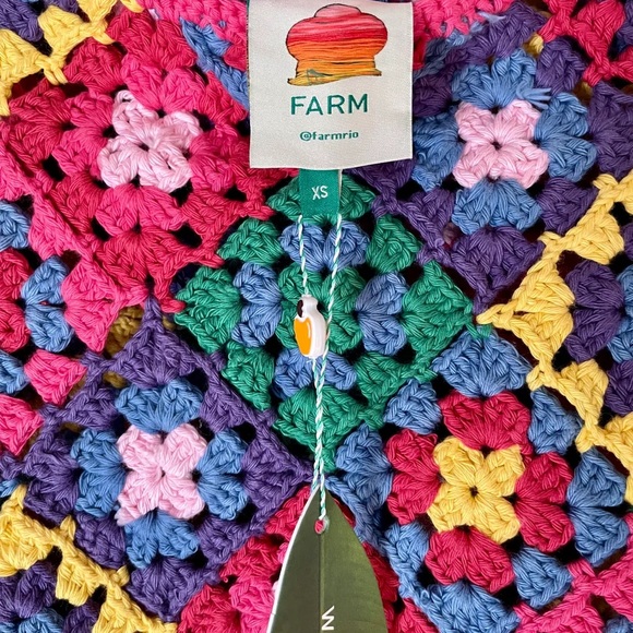 FARM Rio Crochet Square Vest - Picture 2 of 5